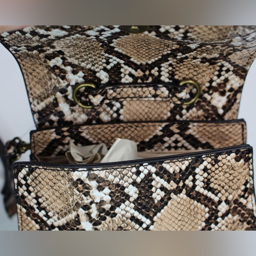 Scoop NYC Faux Leather Snake Mini Crossbody Bag - Picture 4 of 7
